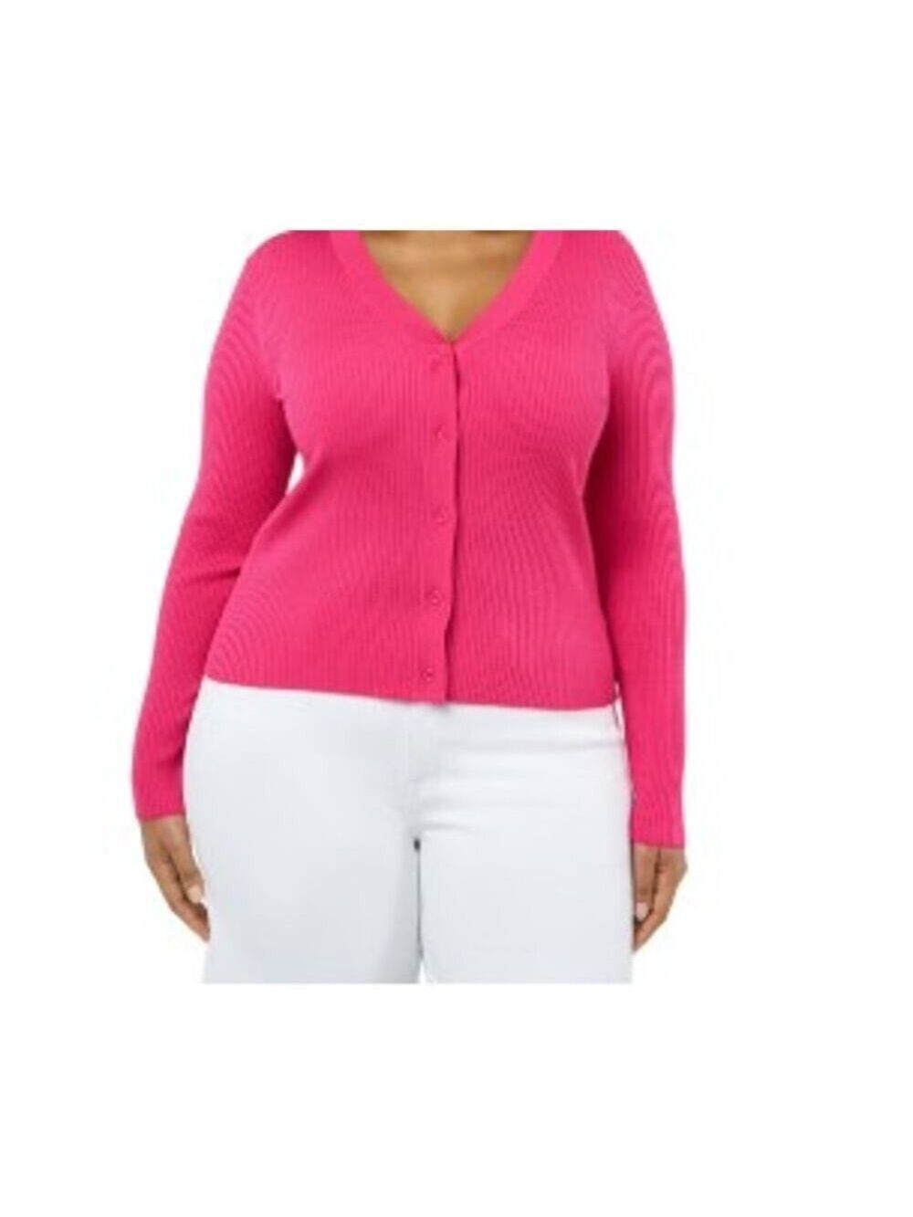 Edited by Remi Bader Women's Cardigan Pink Size L